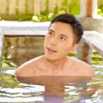 半身浴で汗をかき、体もスッキリ