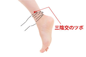 自分でできるツボ刺激(その2:三陰交)