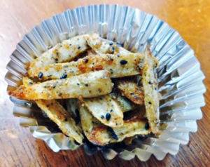 正食材cooking！（揚げごぼう編）